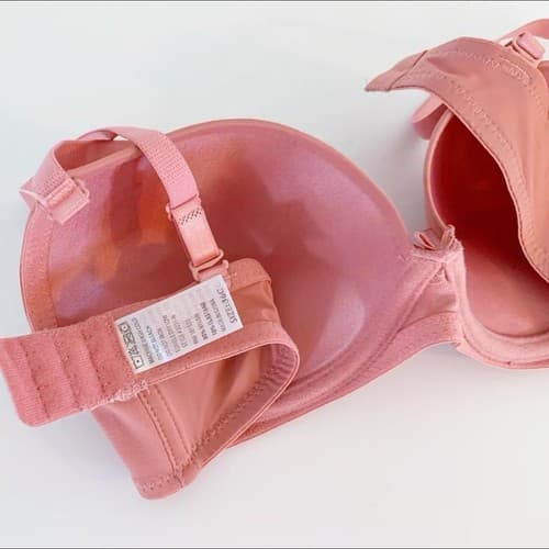 36C Peach Bra Push Up Smooth Cup Lingerie - Thumbnail 3