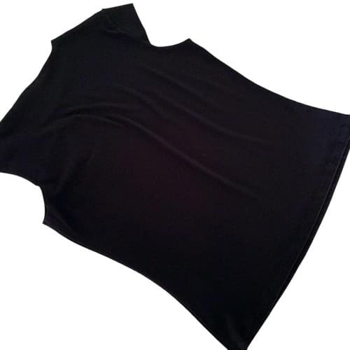Vintage Black Blouse Y2K Retro Rhinestone Accent Sexy Top Shirt Glamcore - Thumbnail 4