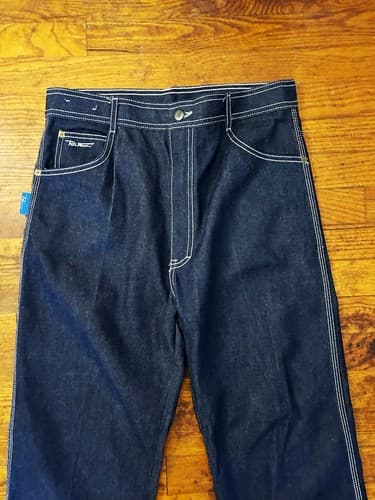 Vintage Peter Warren Denim High Waist Flare Leg Jeans 1980’s NOS Size 15 Women - Thumbnail 9