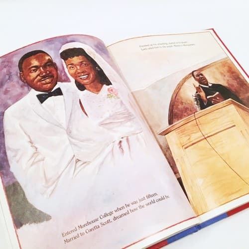Vintage 1992 Martin Luther King Book Civil Rights Let Freedom Ring Hardback 90’s - Thumbnail 2