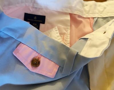 Size 40 Brooks Brothers Preppy Pink Men’s Summer Spring Shorts FREE SHIPPING - Thumbnail 3