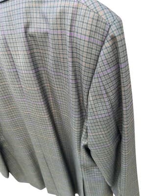 OXXFORD Custom Blazer 46 Plaid Gray Brown Purple Double Vent Suit Jacket Only - Thumbnail 10