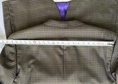 OXXFORD Custom Blazer 46 Plaid Gray Brown Purple Double Vent Suit Jacket Only - Thumbnail 12