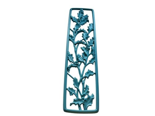 Christmas Vintage Teal 1950’s Holly Berry Painted Wall Hanging Decor Farmhouse - Thumbnail 12