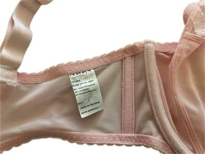 38FF FANTASIE Pink Embroidered Appliqué Lace Bra Coquette Volup Lingerie - Thumbnail 5