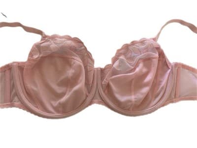 38FF FANTASIE Pink Embroidered Appliqué Lace Bra Coquette Volup Lingerie - Thumbnail 2