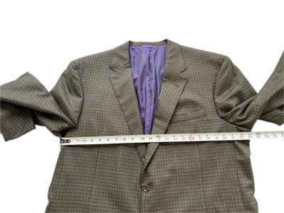 OXXFORD Custom Blazer 46 Plaid Gray Brown Purple Double Vent Suit Jacket Only - Thumbnail 14