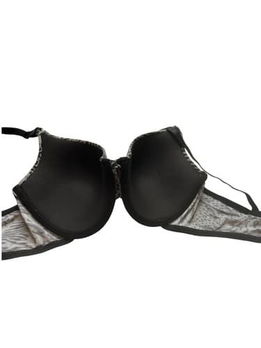 Maidenform 38D Soft Gray & Black Animal Print Leopard Bra Excellent Condition - Thumbnail 6