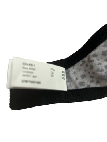 Maidenform 38D Soft Gray & Black Animal Print Leopard Bra Excellent Condition - Thumbnail 5