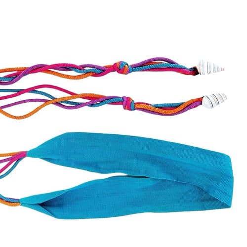 Vintage 1980’s Shell Belt Rope Beach Cruise Orange Teal Rainbow Purple Wide Neon - Thumbnail 6