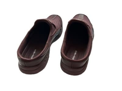 SIZE 12 Genuine Leather Easy Spirit Slip On Slides Women’s Shoes Flats Travel - Thumbnail 4