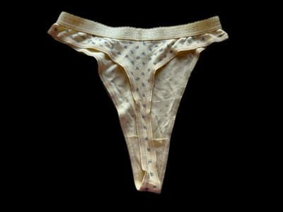 Victoria’s Secret YELLOW Hi Cut Panties Size MEDIUM Vintage COTTON Panty SET - Thumbnail 8