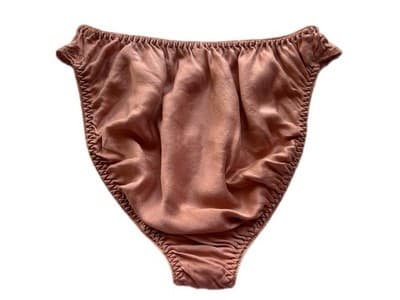Victoria’s Secret BLUSH SILK Hi Cut Panties Size Small Vintage Embroidered Panty - Thumbnail 5