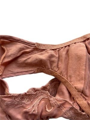 Victoria’s Secret BLUSH SILK Hi Cut Panties Size Small Vintage Embroidered Panty - Thumbnail 7