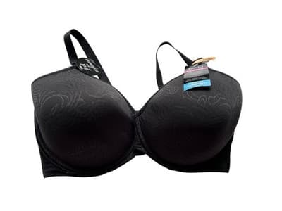 42DD Cool Comfort Black BALI Bra New NWT Seamless Soft - Thumbnail 5