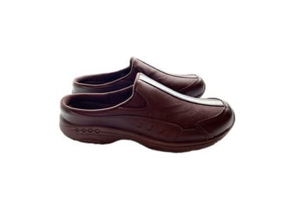 SIZE 12 Genuine Leather Easy Spirit Slip On Slides Women’s Shoes Flats Travel - Thumbnail 7