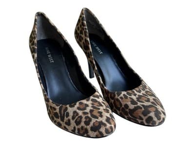 Size 8 Brown Leopard Animal Print Nine West Shoes Heels Pumps Women’s - Thumbnail 7