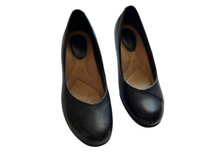 Earth Shoes Womens 6B Tamarack Slip On Pumps Black Leather Block Heel Mary Jane - Thumbnail 7