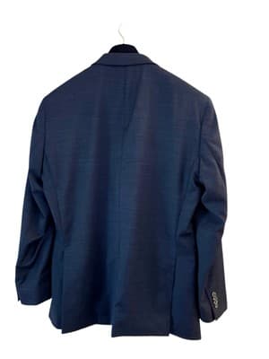 42 KENNETH COLE DESIGNER Long Blazer Jacket Blue Current Fashion Old Money - Thumbnail 4