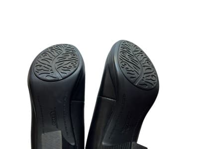 Earth Shoes Womens 6B Tamarack Slip On Pumps Black Leather Block Heel Mary Jane - Thumbnail 9