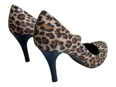 Size 8 Brown Leopard Animal Print Nine West Shoes Heels Pumps Women’s - Thumbnail 9