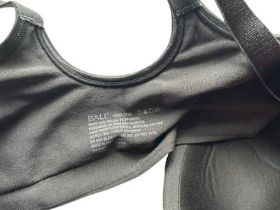 42DD Cool Comfort Black BALI Bra New NWT Seamless Soft - Thumbnail 6