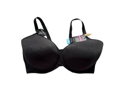 42DD Cool Comfort Black BALI Bra New NWT Seamless Soft - Thumbnail 2