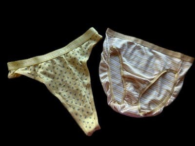 Victoria’s Secret YELLOW Hi Cut Panties Size MEDIUM Vintage COTTON Panty SET - Thumbnail 5