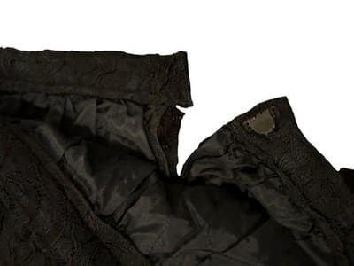 VINTAGE 1950’s Black Full Scalloped Lace Skirt Union Label Romantic Mid Century - Thumbnail 6