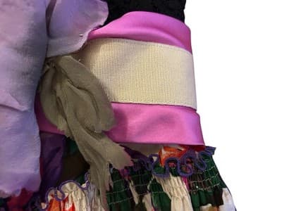Dolce & Gabbana Silk Dress Size 40 30” Bust Huge Flower Silk Cotton Fairycore - Thumbnail 13