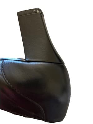 7.5N NARROW Black Leather Trotters Kitten Heel Shoes Criss Cross Strap Mary Jane - Thumbnail 11