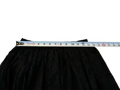 VINTAGE 1950’s Black Full Scalloped Lace Skirt Union Label Romantic Mid Century - Thumbnail 5