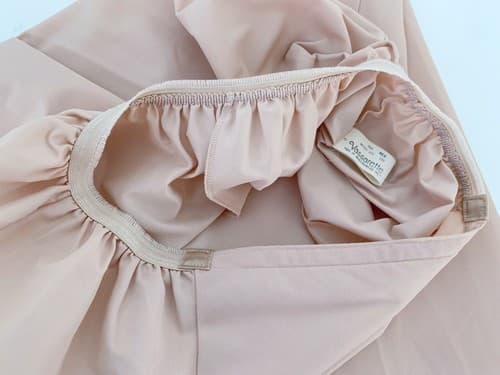 Vintage 1970’s Maxi Half Slip Skirt Lingerie Nude Blush Long Vassarette Boho - Thumbnail 3