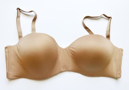 34D Maidenform Wireless Nude Bra Wire Free Smooth Cups Soft Beige Lingerie - Thumbnail 8