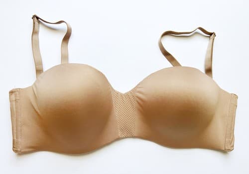 34D Maidenform Wireless Nude Bra Wire Free Smooth Cups Soft Beige Lingerie - Thumbnail 3