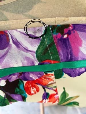 Dolce & Gabbana Silk Dress Size 40 30” Bust Huge Flower Silk Cotton Fairycore - Thumbnail 20