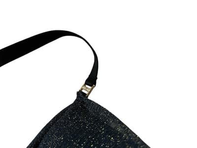 STUNNING ADORE ME BRA METALLIC GOLD BLACK SHIMMER RHINESTONES 38D VOLUP LINGERIE - Thumbnail 2