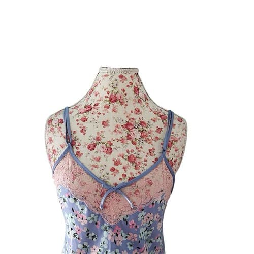 Jones New York Nightie Small Angelic Floral Babydoll Lace Lingerie Cottagecore - Thumbnail 7
