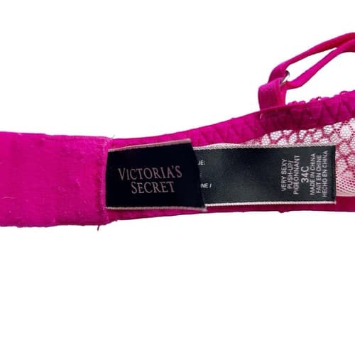 Victorias Secret Pink Bra 34C Very Sexy Push Up Bralette Lingerie - Thumbnail 4