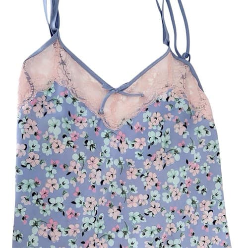 Jones New York Nightie Small Angelic Floral Babydoll Lace Lingerie Cottagecore - Thumbnail 4