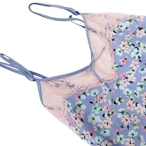 Jones New York Nightie Small Angelic Floral Babydoll Lace Lingerie Cottagecore - Thumbnail 3