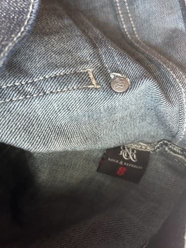 Rock & Republic Dark Wash Denim Jean Shorts 8 - Thumbnail 5