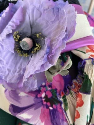 Dolce & Gabbana Silk Dress Size 40 30” Bust Huge Flower Silk Cotton Fairycore - Thumbnail 23