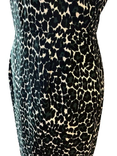 J Crew Leopard Cheetah Dress 4 Pleated Skirt Pinup Bombshell Shift Old Money - Thumbnail 7