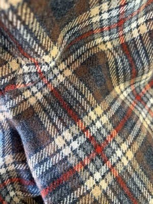 VINTAGE 1970’s PLAID TWEED FLARE LEG PANTS SLACKS HIGH WAIST BOHO PREP ACADEMIA - Thumbnail 9