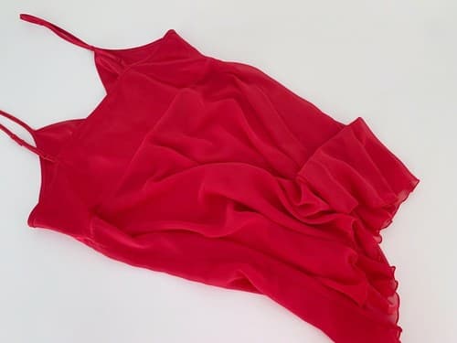 Victoria’s Secret Red Nighty Flowy Short Chemise Rosette Accent Medium Lingerie - Thumbnail 5