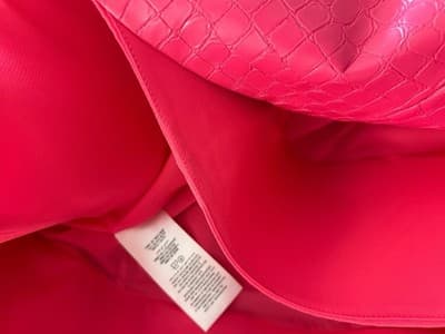 Sz 2 $375 ALICE + OLIVIA "Chara" Mesh Faux Leather Mini Dress French Rose Pink - Thumbnail 4