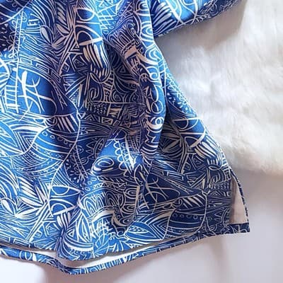 Vintage Blue & White Silk Camisole Tank Blouse Shirt Elegant Classic Top XS - Thumbnail 2