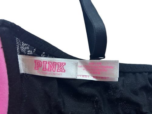 Date Super Push Up Black Ruffle Lace Victorias Secret Bra Lingerie 32DD Bralette - Thumbnail 4