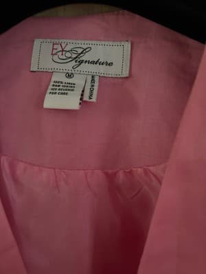 Pink Linen Skirt Suit Jacket Rhinestone Closure Embroidered Easter Spring Set - Thumbnail 12